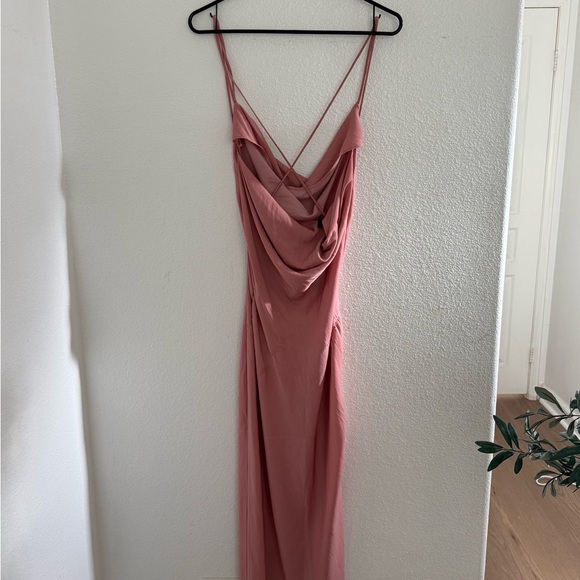 REVOLVE Braxton Pink Draped Dress - Picture 2 of 3